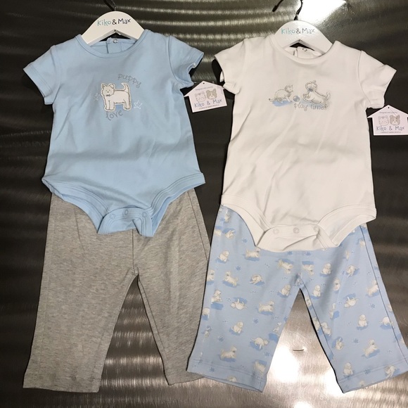 Kiko & Max Baby Boy Infant Bodysuit & Matching Set - Picture 2 of 5